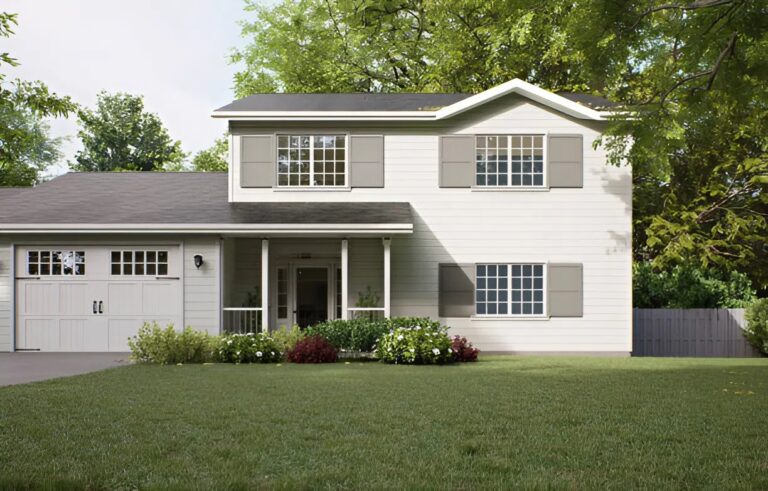 Fresh light gray siding with crisp white trim and soft gray shutters painted by an exterior painter in Berlin, CT